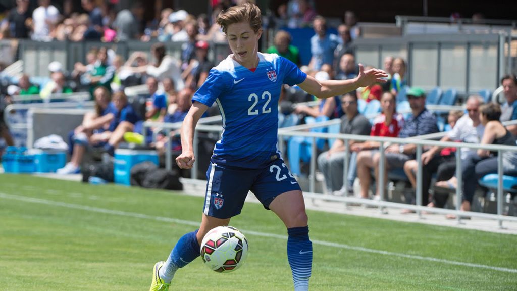 Meghan Klingenberg started at left-back for the United States Women's National Team (Photo: YouTube.com)