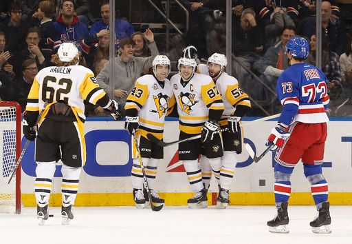 Penguins blow out Rangers 6-1 Wednesday