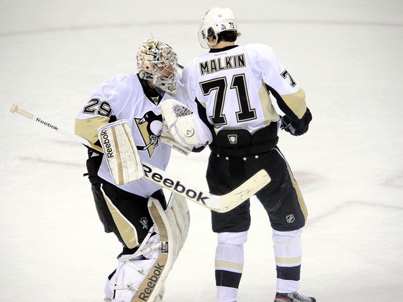 Evgeni Malkin bids Marc-Andre Fleury adieu in touching tribute